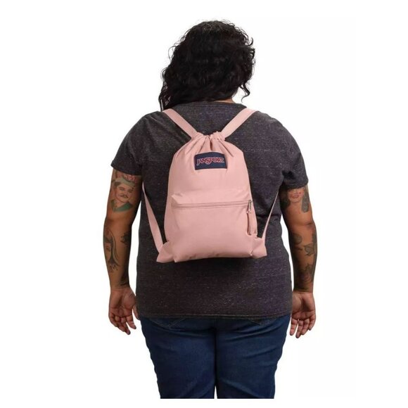 JanSport Drawstring Bag (Pink) - Picture 3 of 4